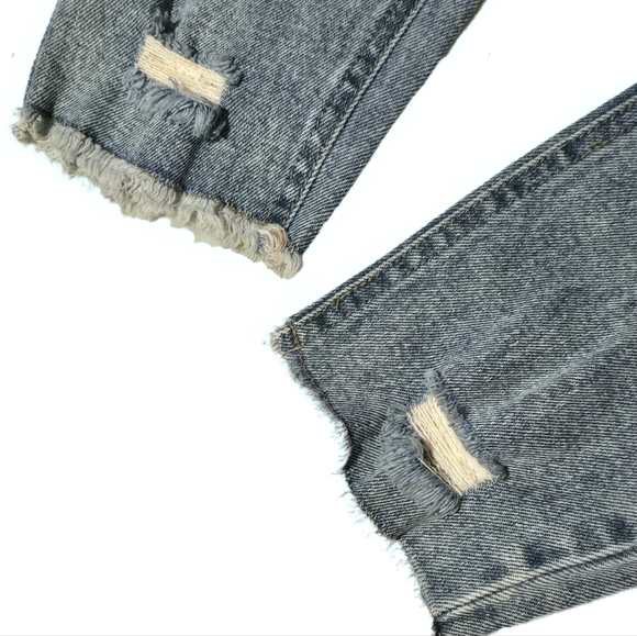 ⚫️ ☆NWOT☆ Tinseltown Destructed Mom Jeans Size 9 Juniors - Picture 8 of 11